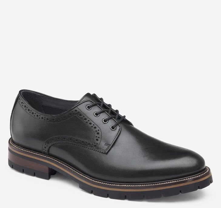 Johnston & Murphy XC Flex Cody Plain Toe Snörskor Herr - Svarta Finskor [EW3694720]